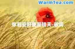 你若安好便是晴天-歌词