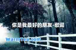 你是我最好的朋友-歌词