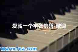 爱就一个字张信哲-歌词