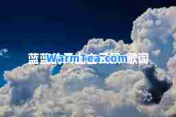蓝蓝的天上白云飘-歌词