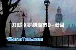 刀郎《罗刹海市》-歌词