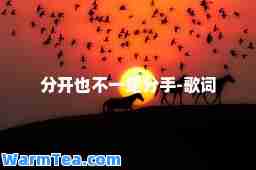 分开也不一定分手-歌词