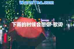 下雨的时候会想你-歌词