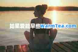 如果爱能早些说出来-歌词