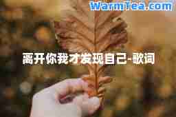 离开你我才发现自己-歌词