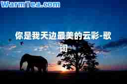 你是我天边最美的云彩-歌词
