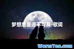梦想总是遥不可及-歌词