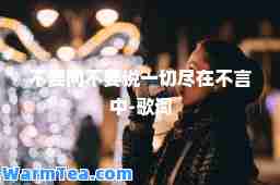 不要问不要说一切尽在不言中-歌词