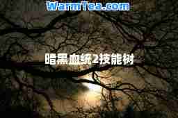 暗黑血统2技能树