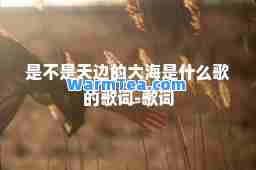 是不是天边的大海是什么歌的歌词-歌词