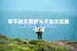等不到天黑烟火不会太-歌词