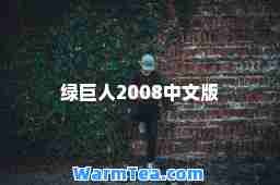 绿巨人2008中文版