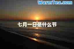 七月一日是什么节