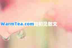 人生若只如初见散文
