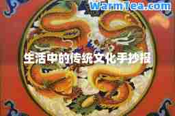 生活中的传统文化手抄报