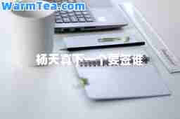 杨天真下一个要签谁