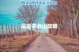 深圳羊台山攻略