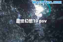 最终幻想10 psv